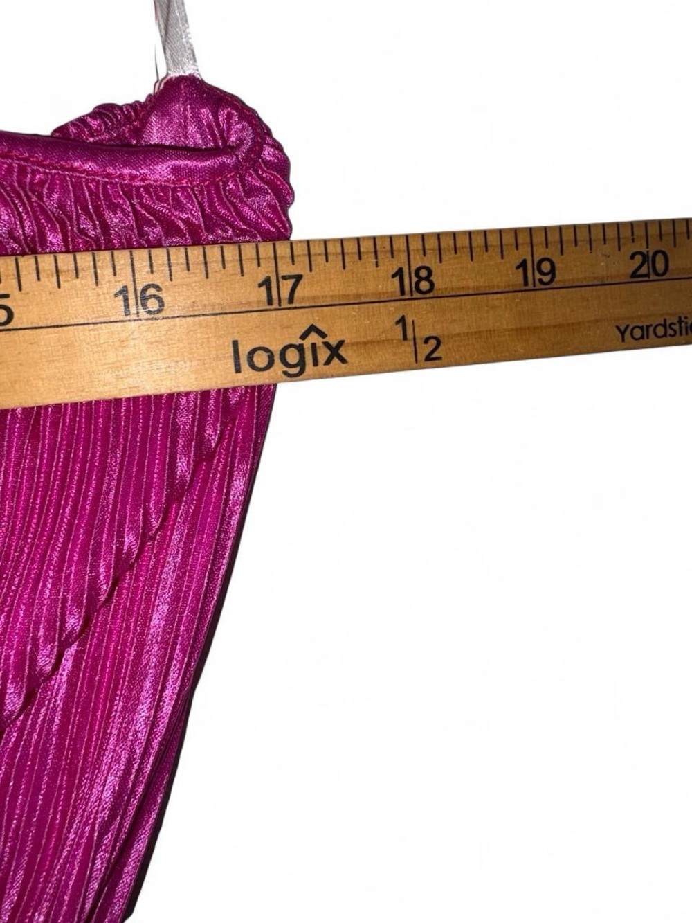Petal & Pup One-Shoulder Hot Pink Pleated Midi Dress - Picture 4 of 7